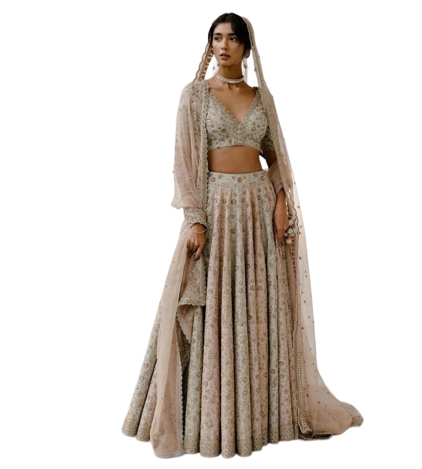 A&R by RHEA KAPOOR Lehenga With Dupatta And Blouse