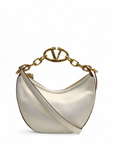 Valentino Moon Mini Hobo Gold Metallic Calfskin Handbag