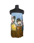Tube Blue Print Dress