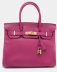 Hermes Tosca Togo Leather Gold Hardware Birkin 30