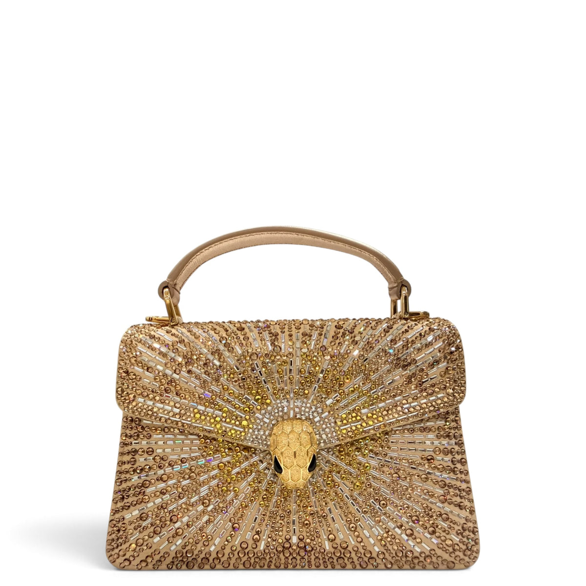 Bulgari Serpenti Forever Mini multi crystal Top Handle Bag