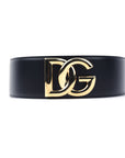 Leather and Elastic DG Logo Belt