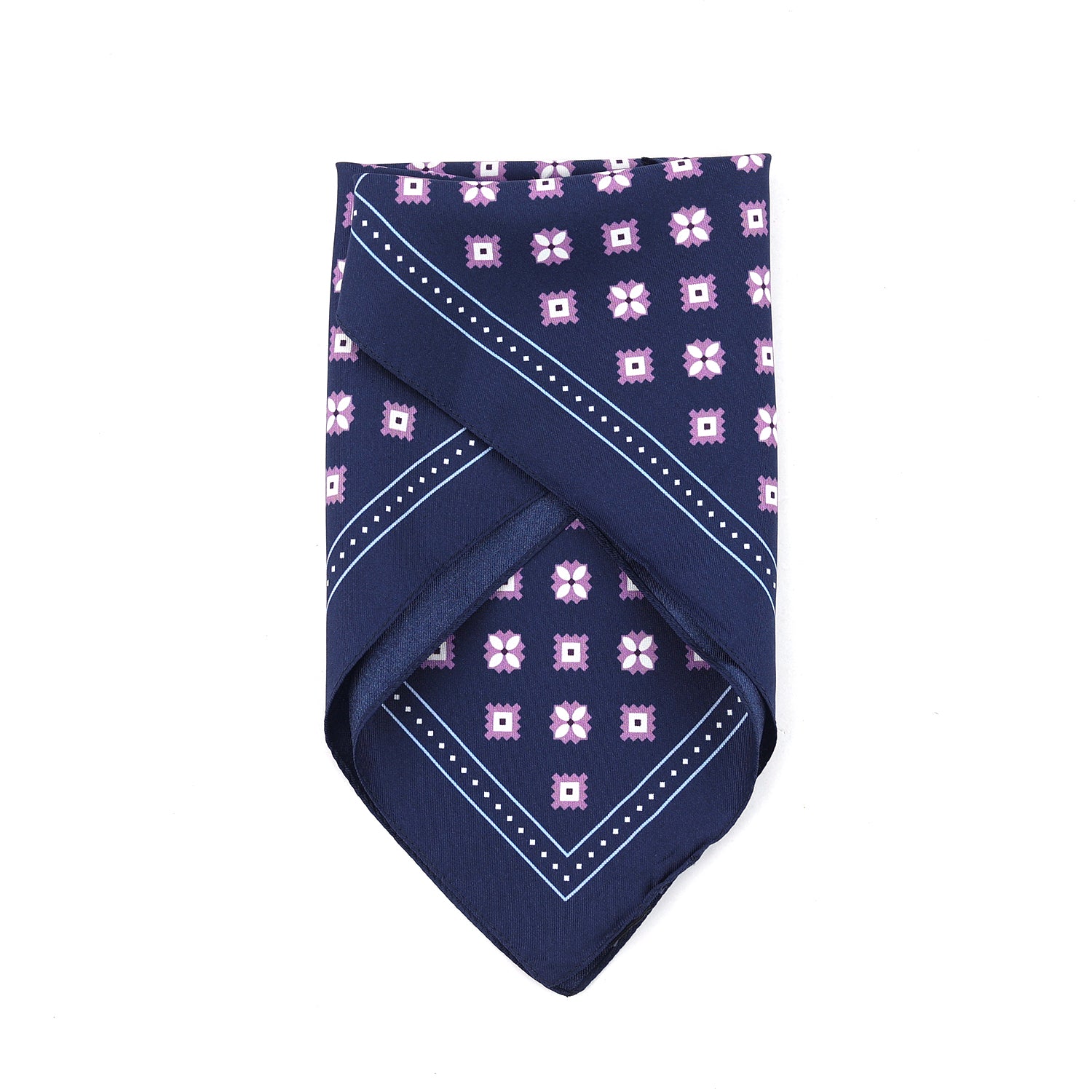Hugo Boss Silk Pocket Square With Digital Print