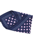 Hugo Boss Silk Pocket Square With Digital Print