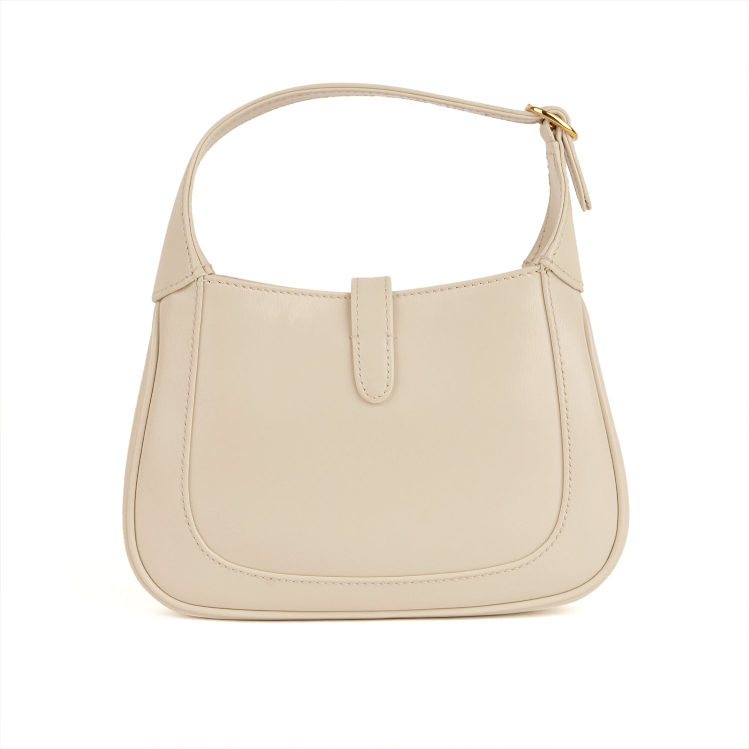 Gucci White Leather Mini 1961 Jackie Shoulder Bag