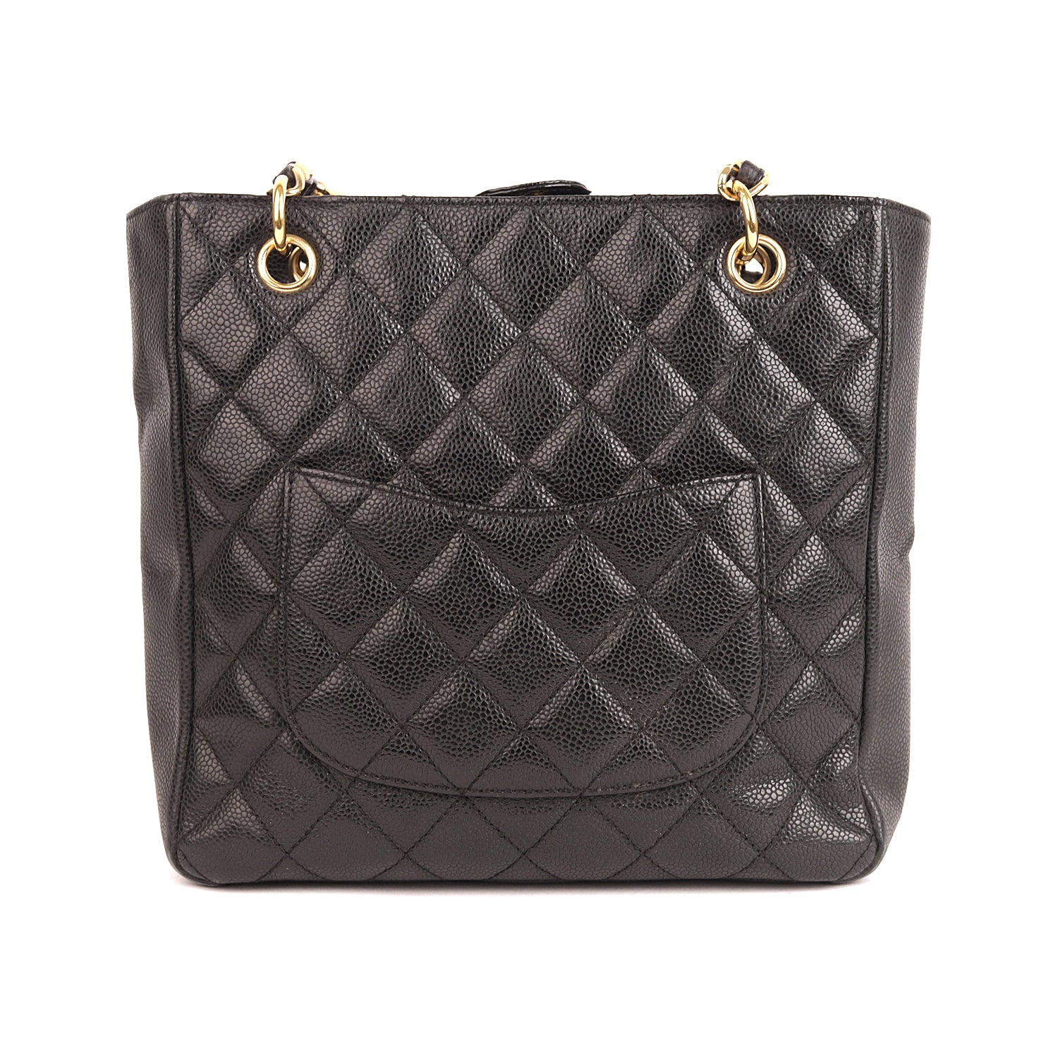 Chanel Black Caviar Petit Shopping PST Tote
