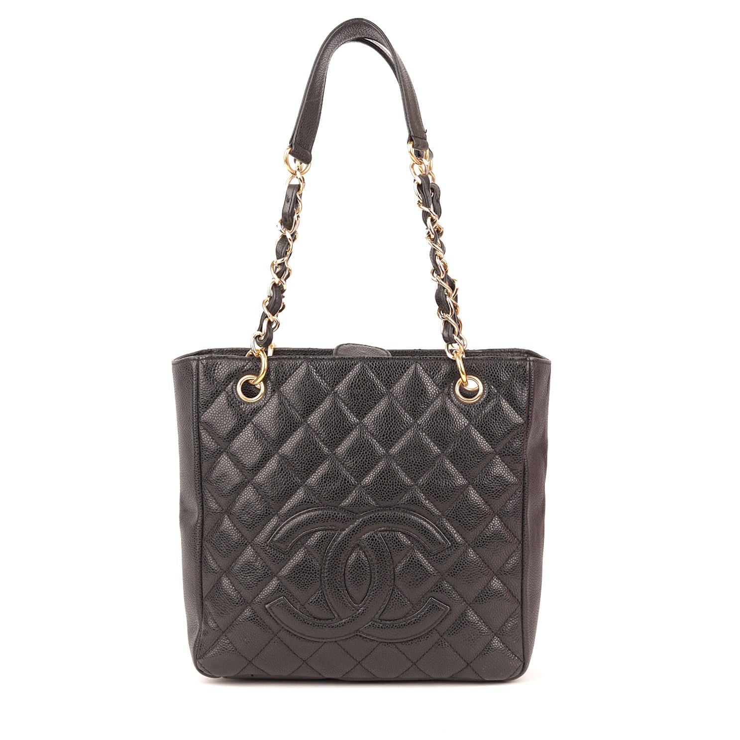 Chanel Black Caviar Petit Shopping PST Tote