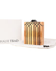 Nathalie Trad Wooden Vintage Clutch