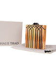 Nathalie Trad Wooden Vintage Clutch