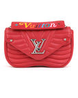Louis Vuitton New Wave MM Red Leather Chain Bag
