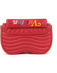 Louis Vuitton New Wave MM Red Leather Chain Bag