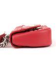 Louis Vuitton New Wave MM Red Leather Chain Bag