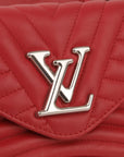 Louis Vuitton New Wave MM Red Leather Chain Bag