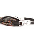 Christian Dior Saddle Vintage Floral Print Canvas Leather Bag