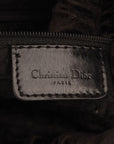 Christian Dior Saddle Vintage Floral Print Canvas Leather Bag