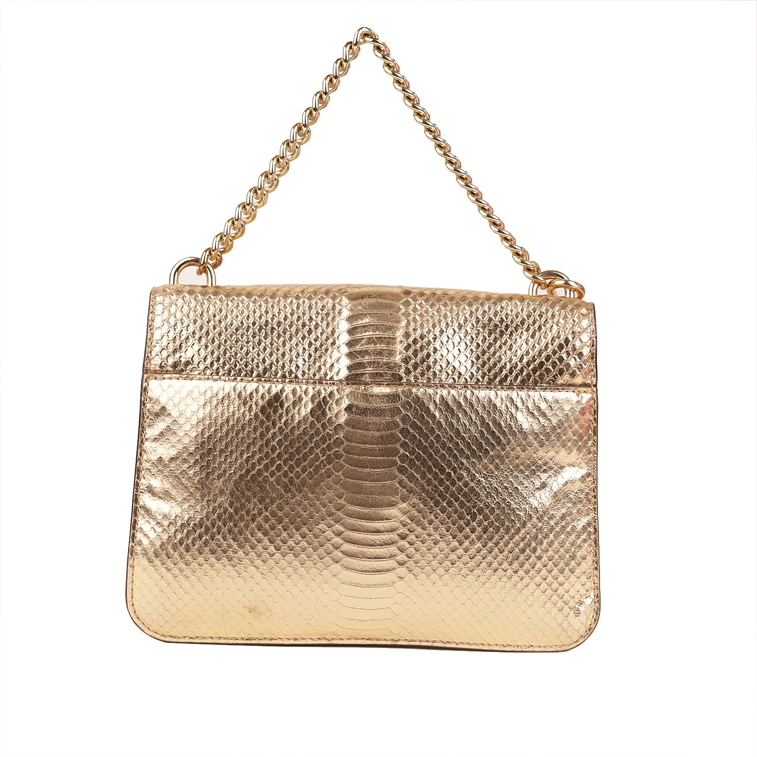 Michael Kors Python Skin Flap Crossbody Bag