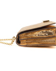 Michael Kors Python Skin Flap Crossbody Bag