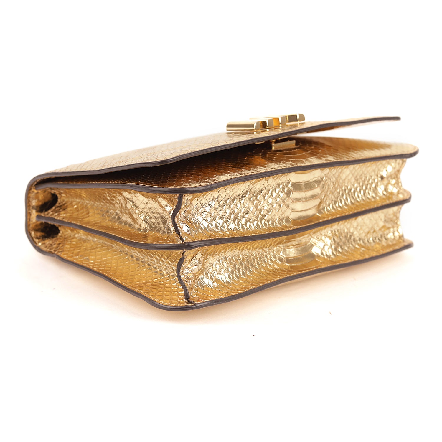 Michael Kors Python Skin Flap Crossbody Bag