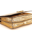 Michael Kors Python Skin Flap Crossbody Bag