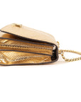 Michael Kors Python Skin Flap Crossbody Bag