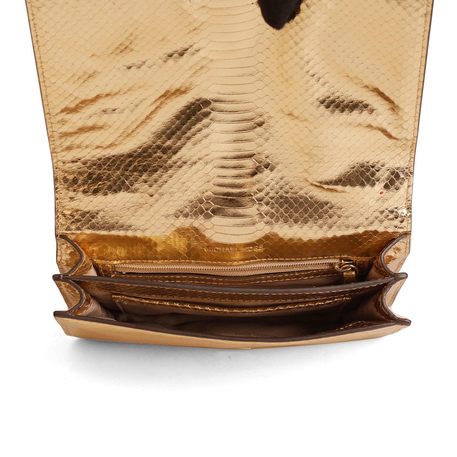 Michael Kors Python Skin Flap Crossbody Bag