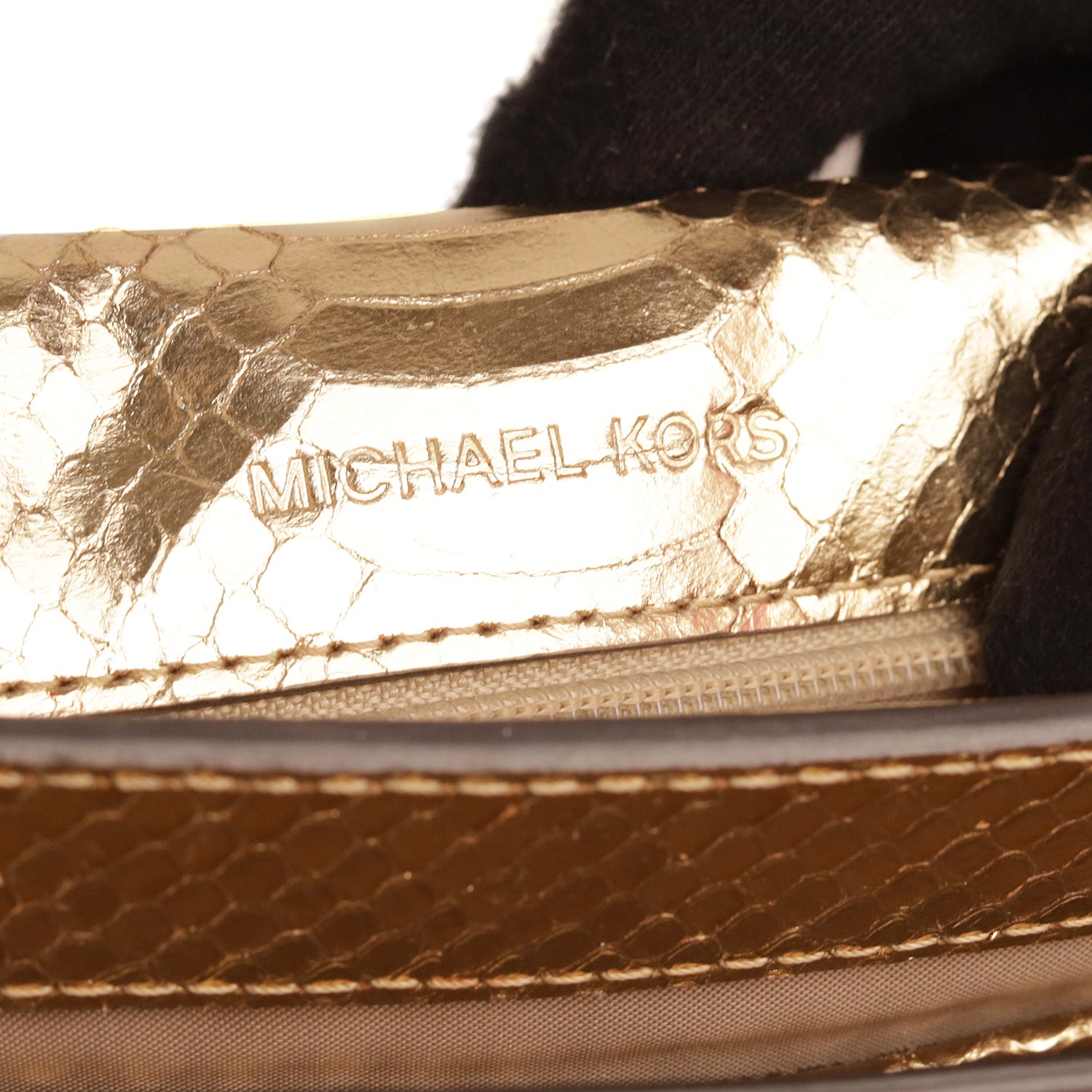 Michael Kors Python Skin Flap Crossbody Bag