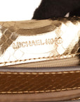 Michael Kors Python Skin Flap Crossbody Bag