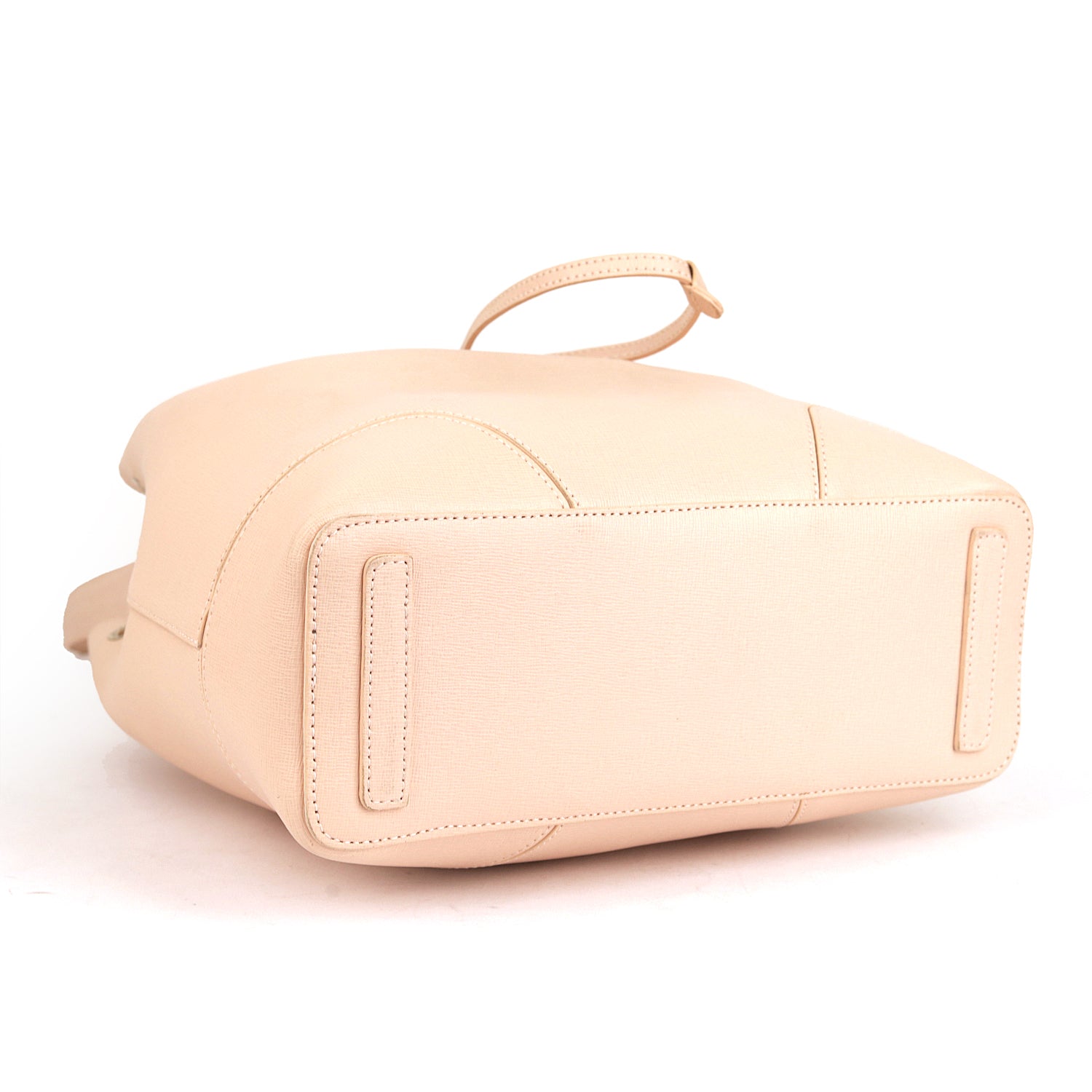 Furla Beige Leather Stacy Medium Bucket Bag