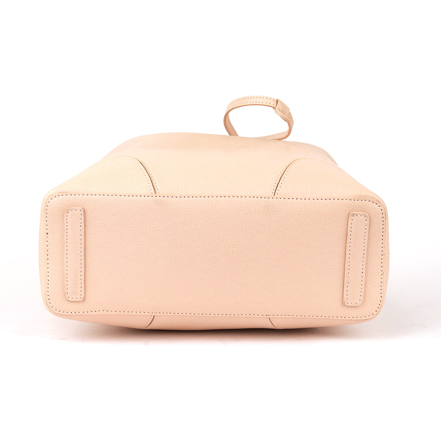 Furla Beige Leather Stacy Medium Bucket Bag