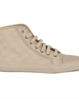 Gucci Canvas GG Monogram High Cut Sneakers - Size EU 37