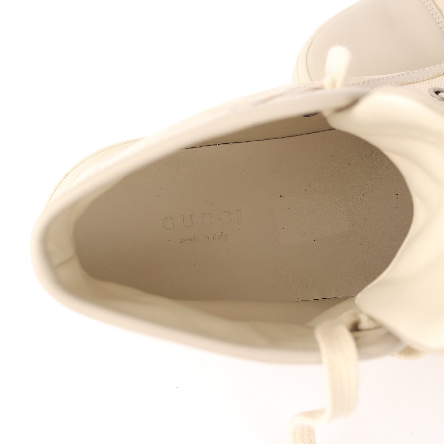 Gucci Canvas GG Monogram High Cut Sneakers - Size EU 37