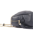 Gucci Soho Chain Navy Blue Leather Large Shoulder Bag