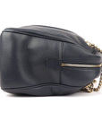 Gucci Soho Chain Navy Blue Leather Large Shoulder Bag