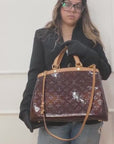 Louis Vuitton Black Magnetique Monogram Vernis Brea MM Bag
