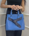 Burberry Hydrangea Blue Leather Small Belt Bag