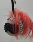 Fendi Pink Fur and Leather Karlito Bag Charm