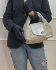 Chanel Metallic CC Hobo Bag