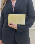 Gucci Gold Betty Metallic Leather Wallet On Chain Bag