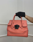Versace Pink Leather Palazzo Empire Bag