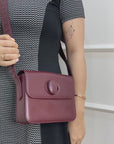 Cartier Burgundy Leather Must De Cartier Shoulder Bag