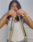 Chanel Boy Bag Small in Chevron Quilted Calfskin Black