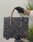 Christian Louboutin Tri-Color Studded Leather Paloma Tote Bag