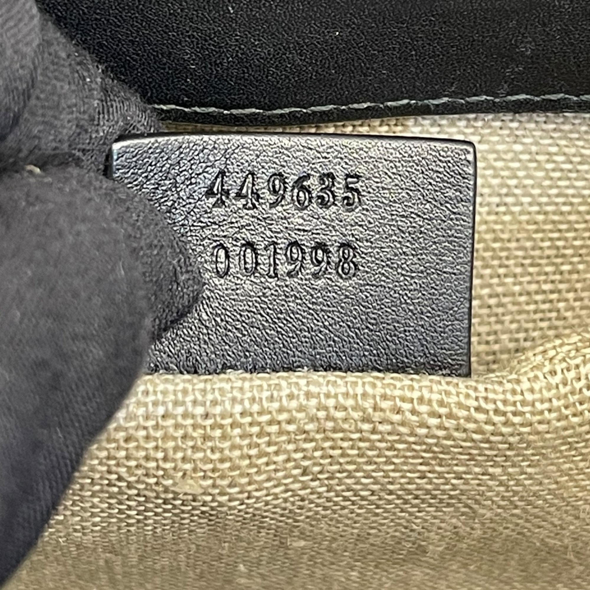 Gucci Black Guccissima Leather Emily
