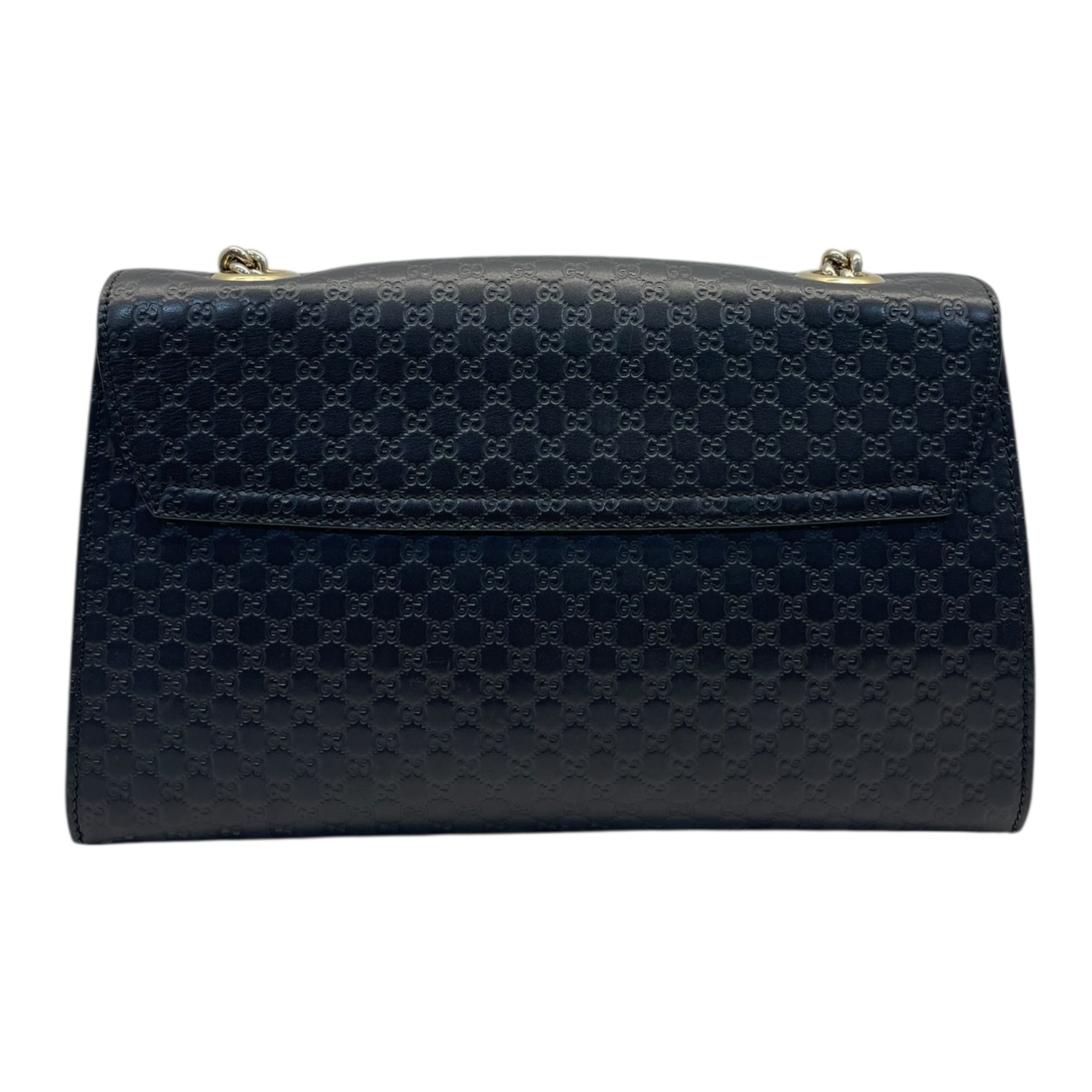 Gucci Black Guccissima Leather Emily