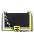 Chanel Boy Bag Multicolor in Nylon And Leather