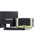 Chanel Boy Bag Multicolor in Nylon And Leather