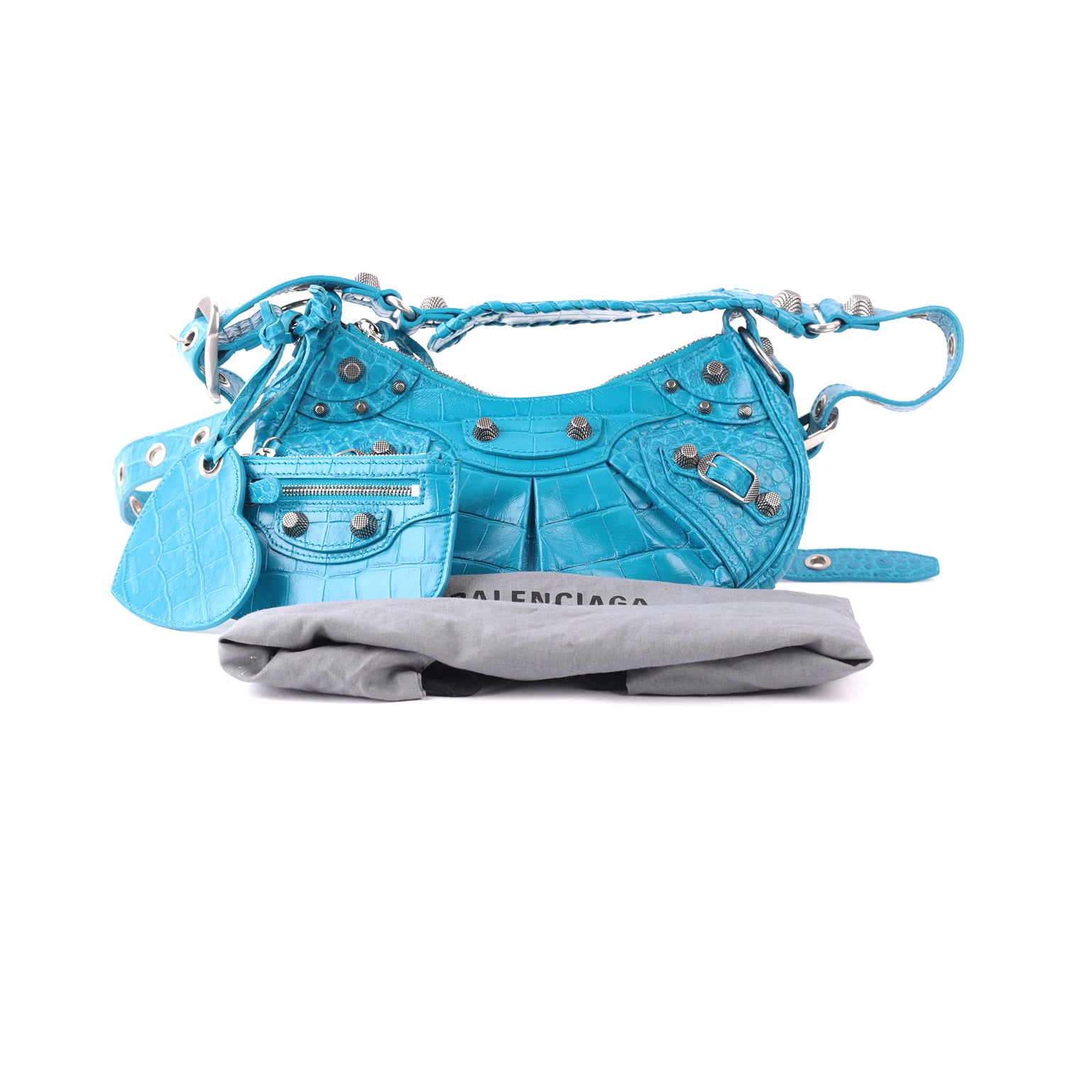 Balenciaga Blue le Cagole Xs Shoulder Bag