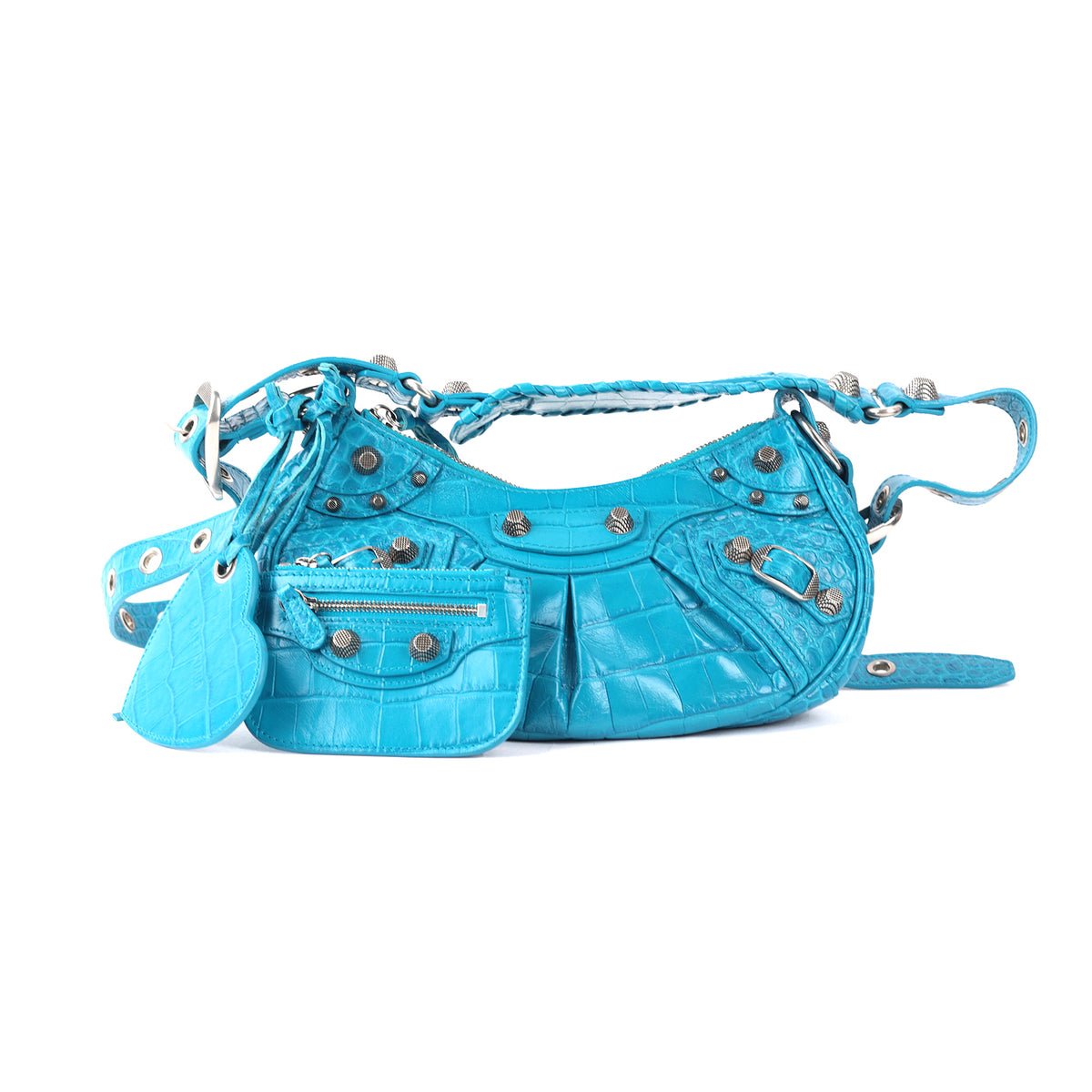 Buy Balenciaga Blue le Cagole Xs Shoulder Bag from BALENCIAGA 