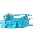 Balenciaga Blue le Cagole Xs Shoulder Bag