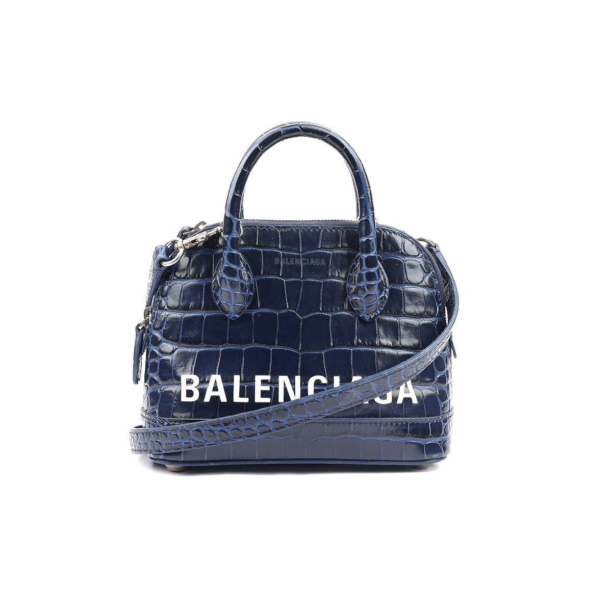 【VIP価格】BALENCIAGA Electric Blue Crocodile Skin Clutch Balenciaga Electric Blue Crocodile Skin Clutch | Luxury